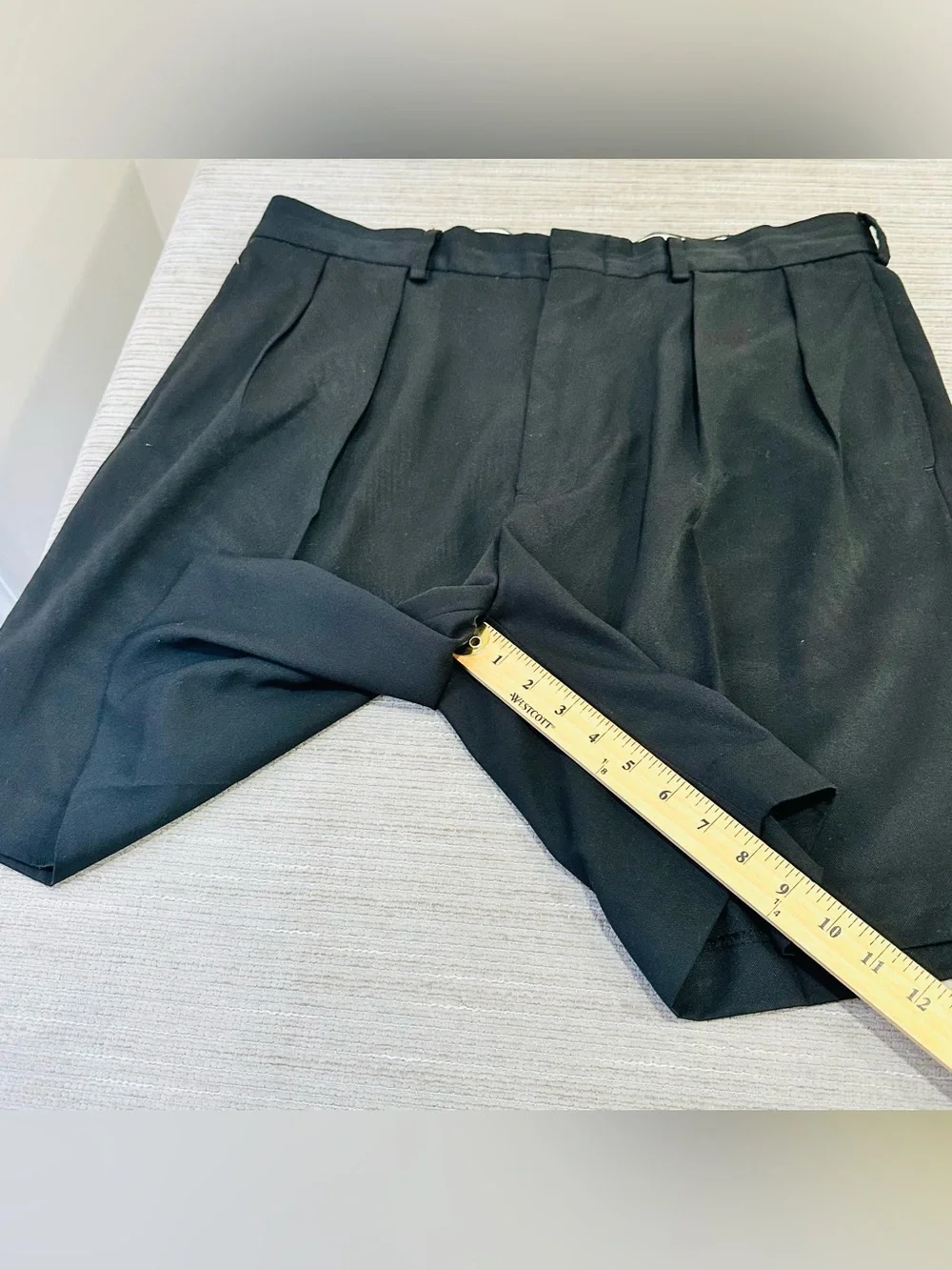 POLO GOLF RALPH LAUREN Shorts Men's Size‎ 35 Black Pleated Front Chino High-Rise